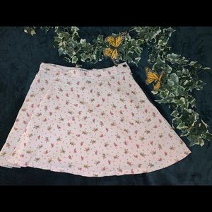 Corduroy Pink Rose Skirt